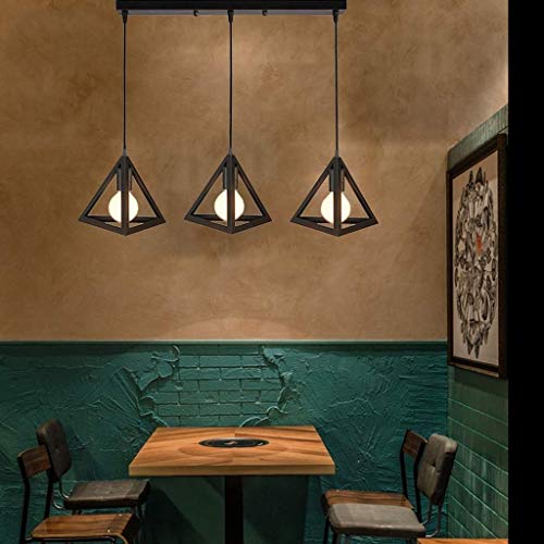 Lámpara Colgante Industrial Uopyne estilo vintage y retro para hogar 4