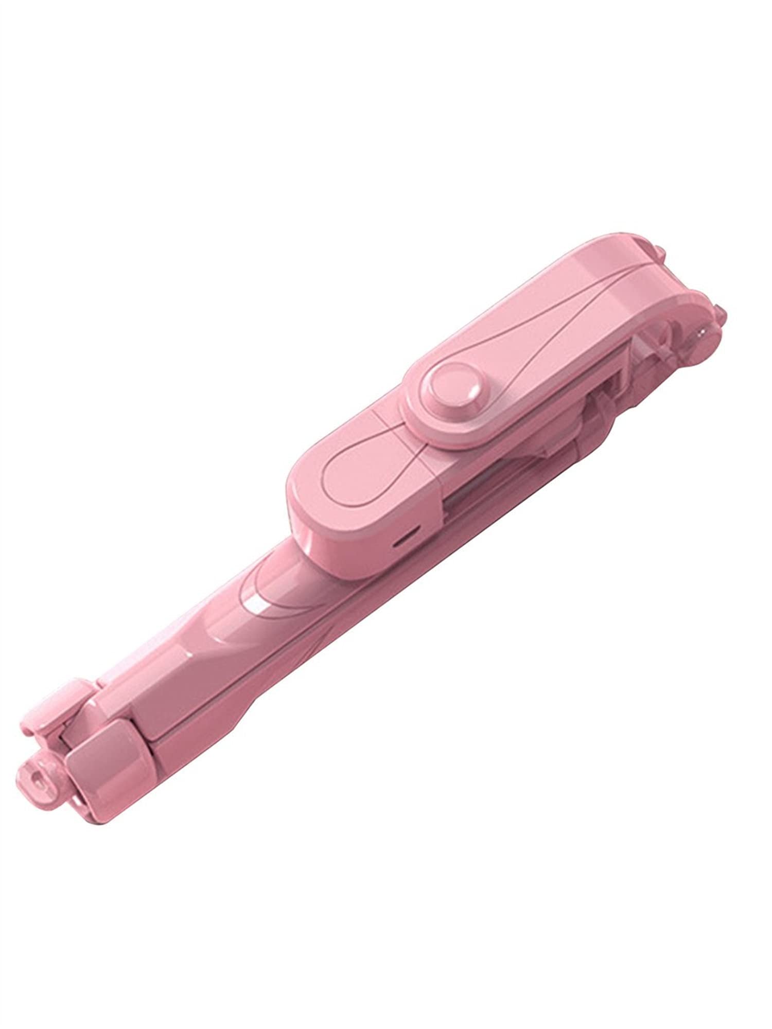 SCRUBY Il bastone per selfie per smartphone è adatto per iPhone, pieghevole, monopiede portatile, con telecomando, mini treppiede espandibile (rosa)