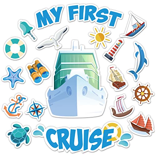 20 imanes decorativos para puerta con temática de crucero