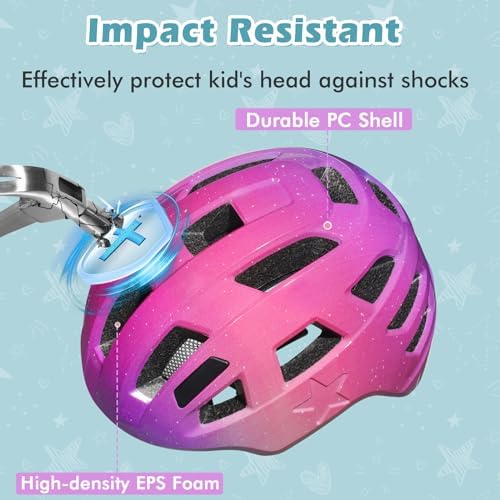 Zacro Kids Bike Helmet for Boys and Girls - From Toddler to Youth Ages 2-5/5-8/8-14 Years Old, Adjustable Multi-Sport Bicycle Skateboard Roller Skating Scooter Balance Bike Helmets for Children Safety 3 519qWUGLv2L. AC