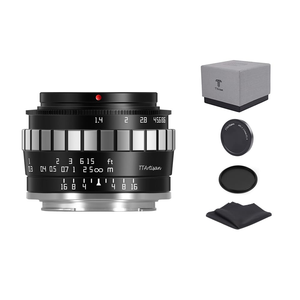 TTartisan 23mm f1.4 APSC Lens Compatible with Sony E Mount in