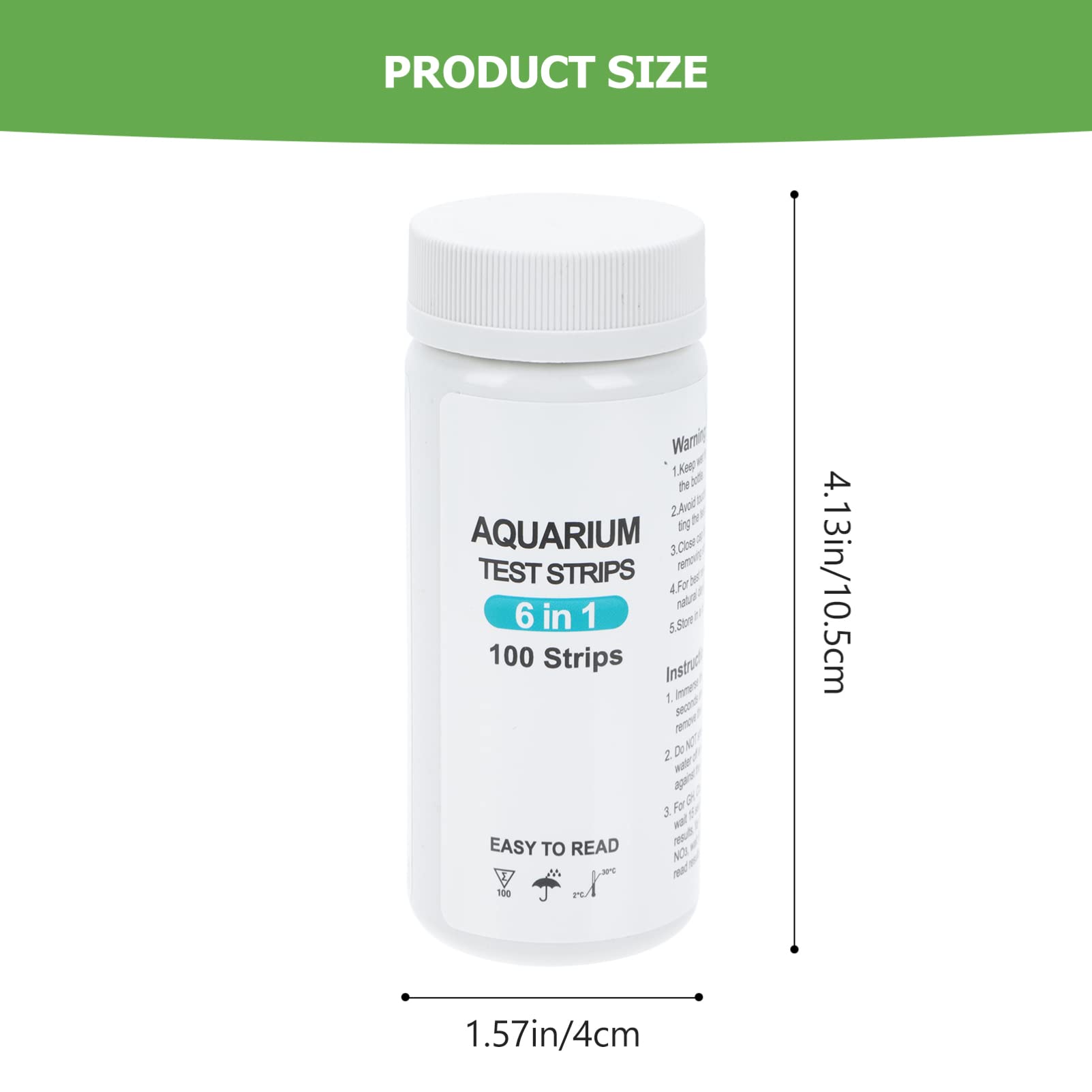 TOYANDONA 2 Boxen Wasserteststreifen für Aquarien Testpapier für Präzise Ph Wertmessung Wasserhärte und Nitrit pro Box für Fischbecken und Pools