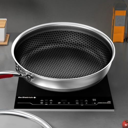 Wok antiadherente con tapa, 10.2 pulgadas miniatura 5