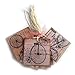 Bicycle Gift Tags by Adore By Nat - Travel Journey Bike Baby Shower Bridal Wedding Birthday Party Favors - Set of 12