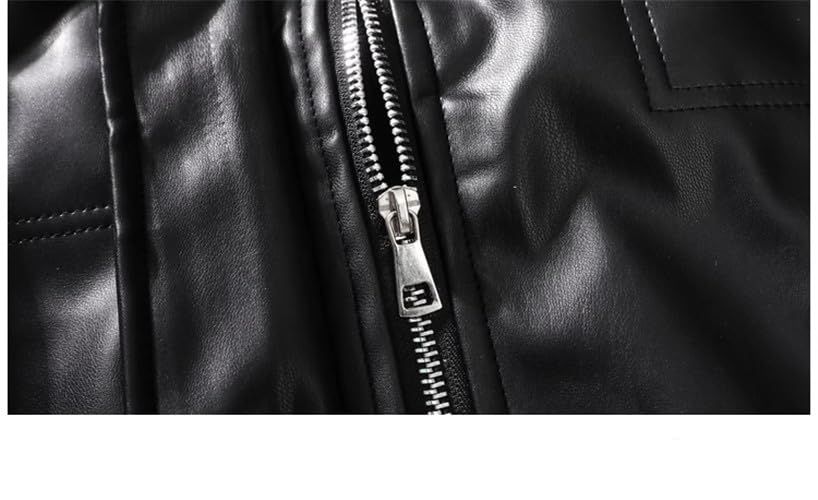 Men's Leather Jacket in Oversized Fit Top4