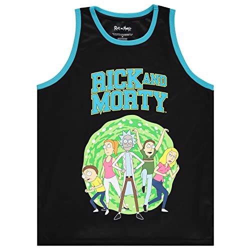 Débardeur de basketball Rick & Morty coupe large et tissu mesh léger