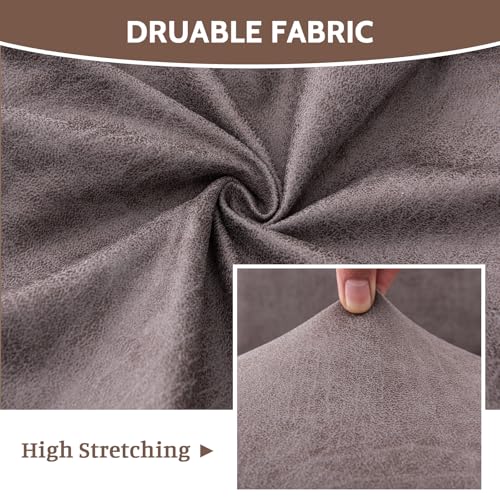 Image of FUANGUI Bar Stool Covers Set of 4, Stretch Bar Stool Seat Covers | Washable Removable Bar Chair Covers with Backs Slipcovers, Bar Chair Covers Square for Kitchen Dining Room Cafe