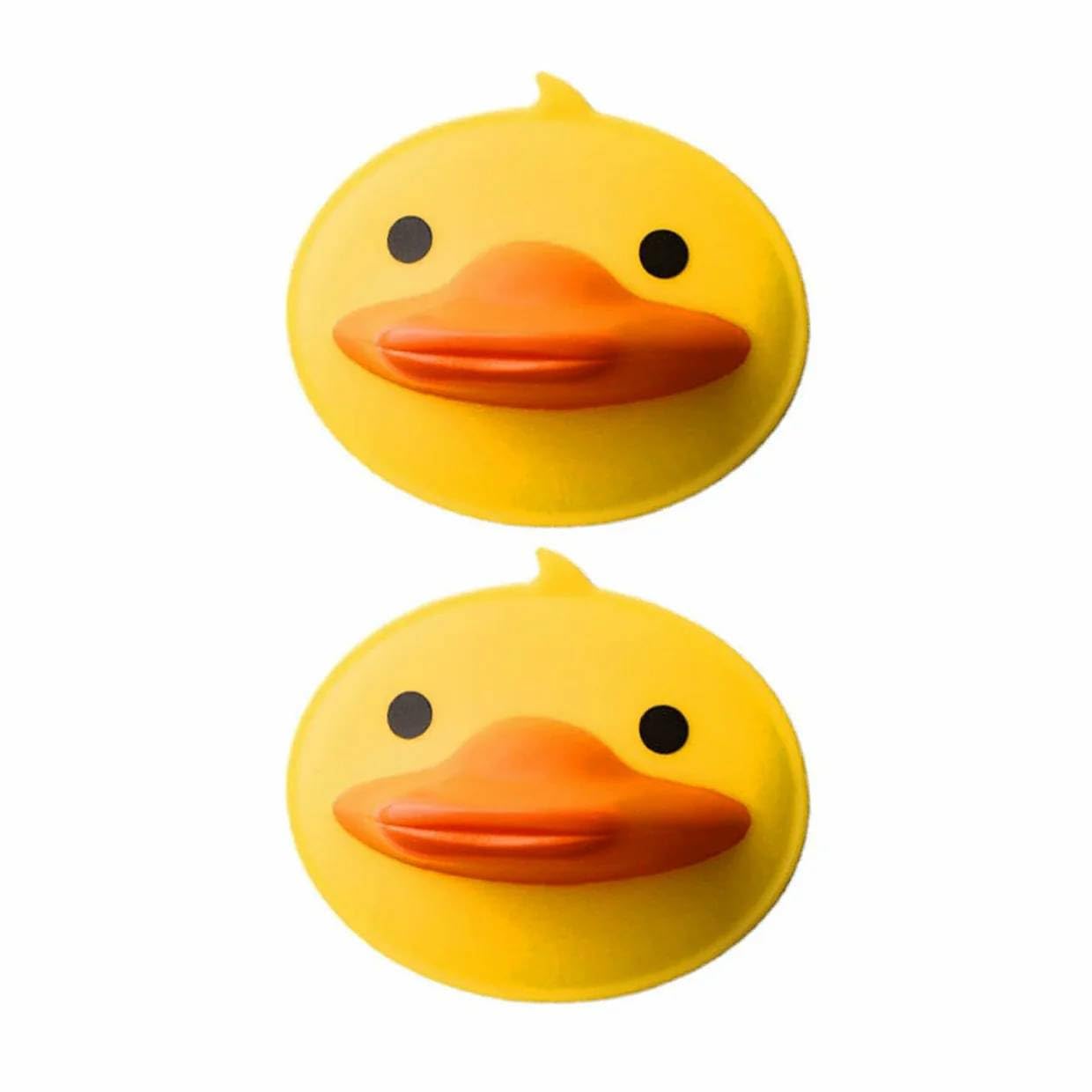 Cute Duck Shape Silicone Hot Pot Holder, Heat Resistant Clip for Lifting Hot Lids, Bowls, Plates and Cookware, Anti-Slip Grip, Yellow, 2 Piece Set (1)-image-48