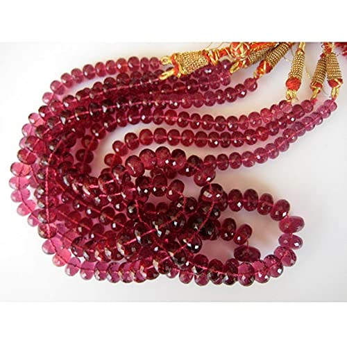 Quartz rose hydro perles rondelles contre le manque d'éclat bijoux