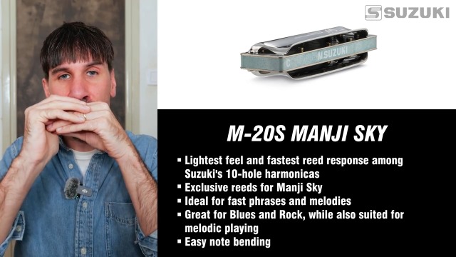 Amazon.com: Suzuki Manji Sky 10-Hole Diatonic Harmonica Key of C