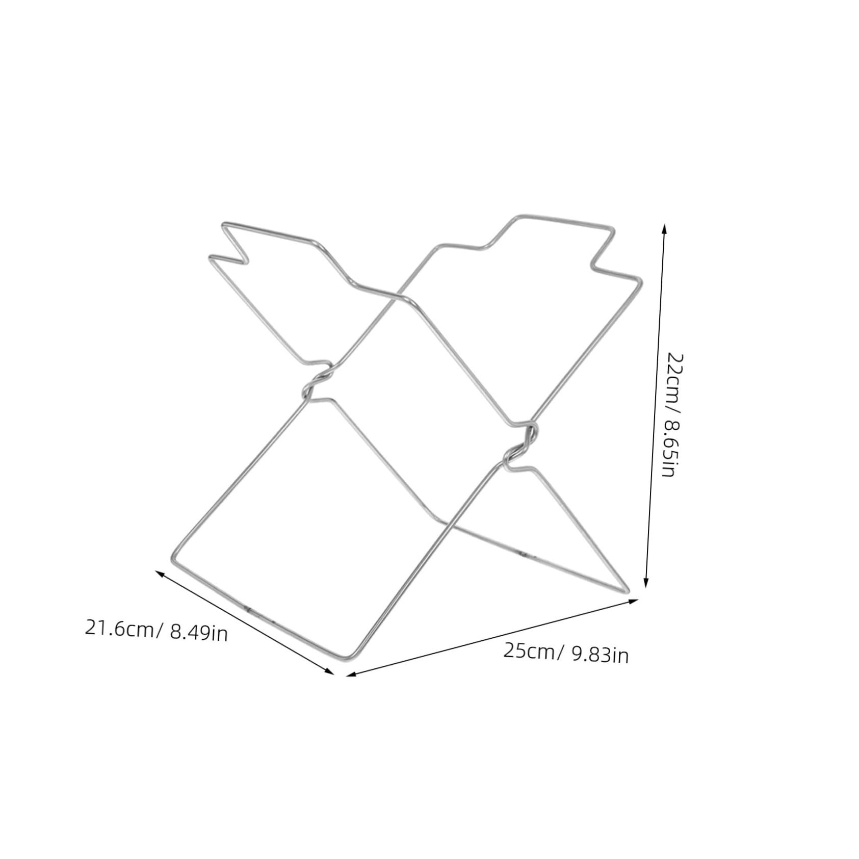 Genérico 5 Piezas Estante Para Basura De Cocina Estante De Bolsas De Basura De Jardín Soporte Para Bolsas De Hojas Plata Acero Inoxidable
