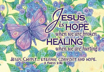 Message Cards [Pk 25 Ct - Jesus Is Hope with Scripture]