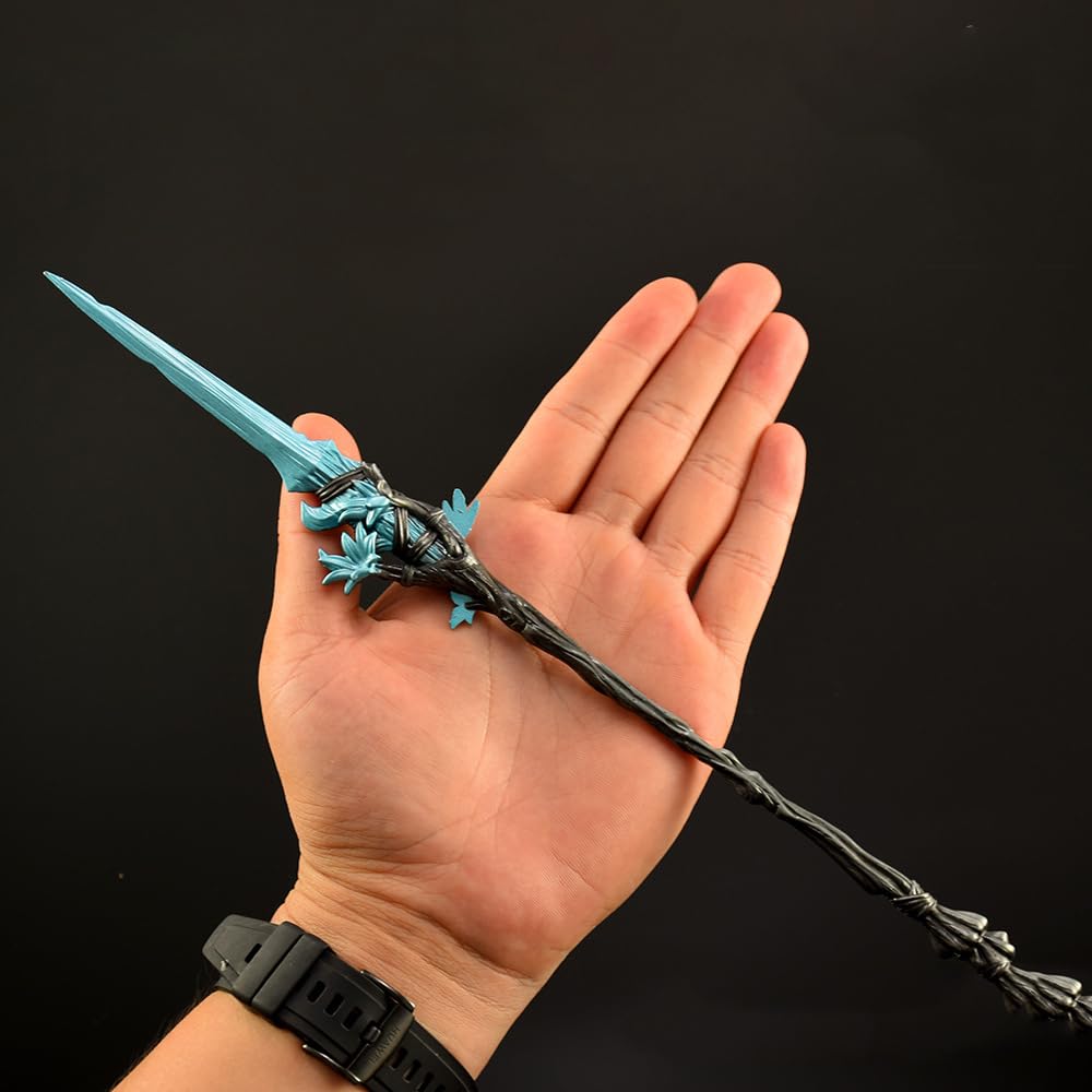 Maquetas de Videojuegos, Coleccionables de Metal 30 cm (11,8 Pulgadas) con Soporte exhibición. Decoración Escritorio temática for Gamers
