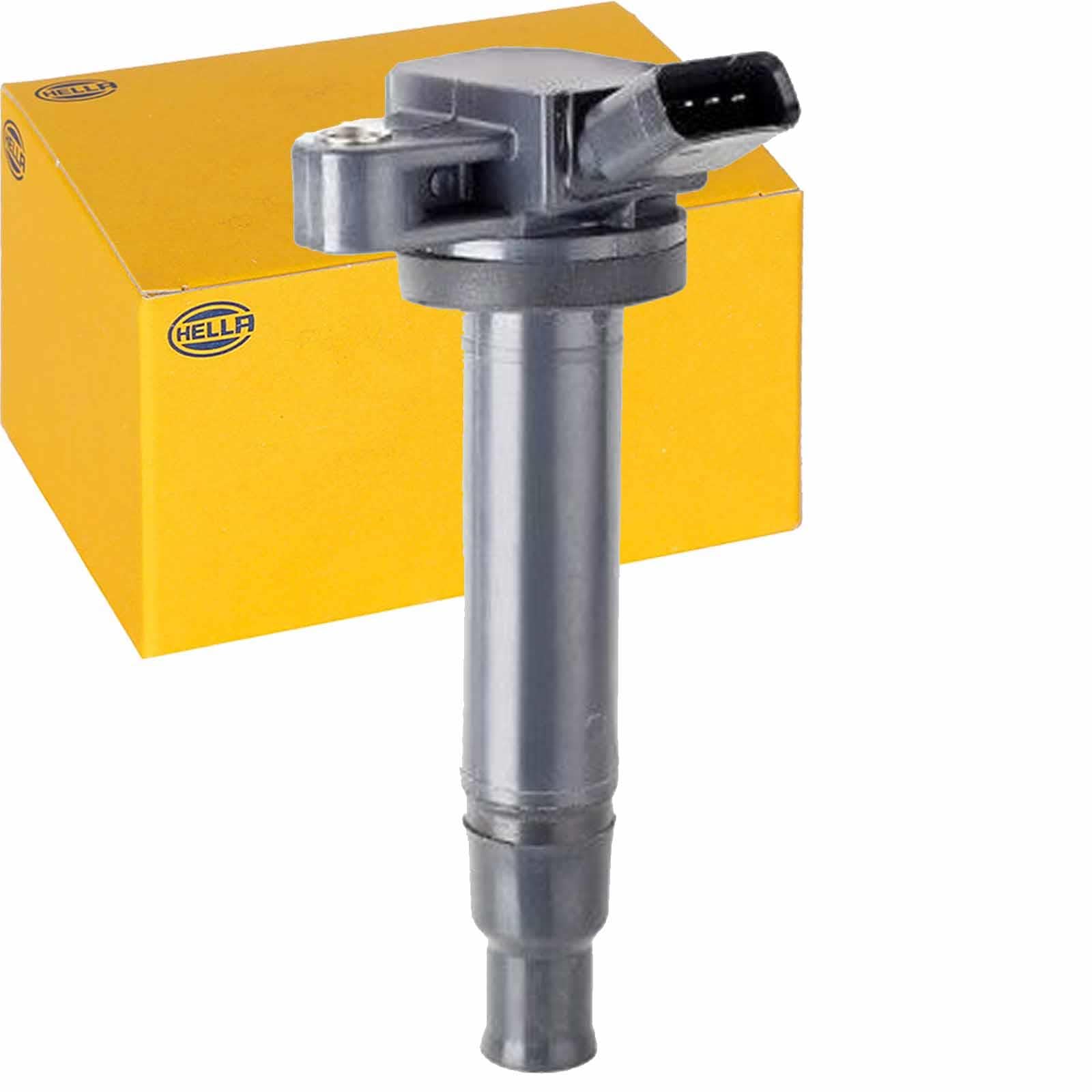 HELLA 5DA 358 057-121 Bobina d'accensione - 12V - 4a... poli - Bobina di accensione cavità candela - avvitato