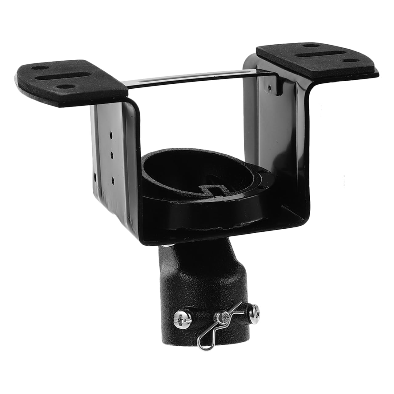 POPETPOP Support pour Ventilateur de Plafond Incliné en Métal Kit de Fixation Socle Robuste Compatible Ventilateurs Voûtés Accessoire D’Installation pour Plafonds Inclinés Montage