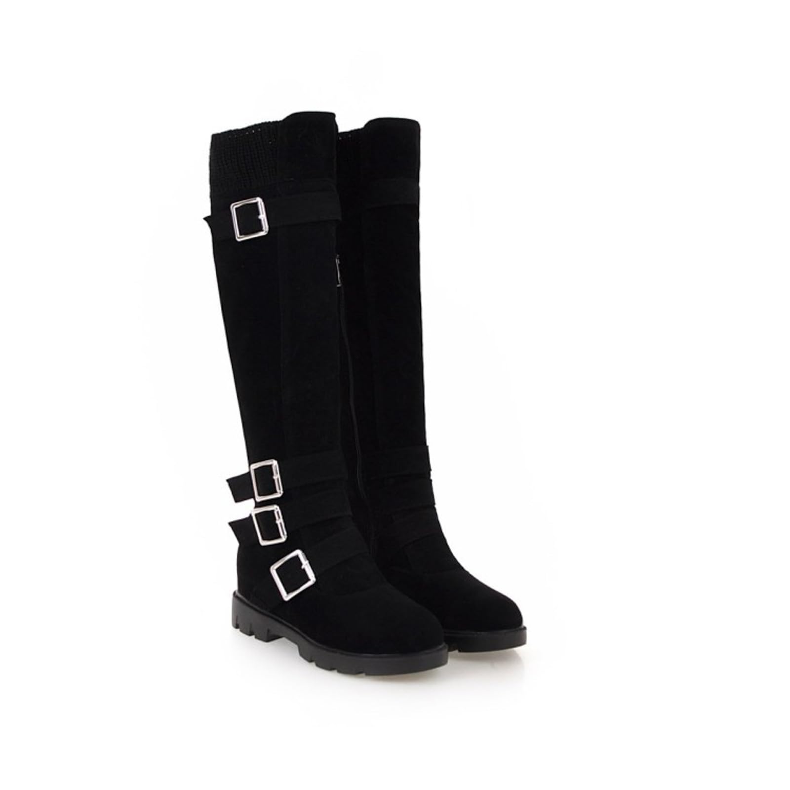 Tronchetti Donna Invernali Eleganti Slip On Scarpe Tinta Unita Comodo Camminata Stivali Scarponcini Calda da Neve Comodi Passeggio