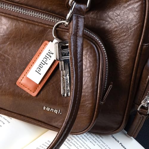 Personalized Keychains | Engraved Metal or Leather Keychain | Custom Key Chain for Car Keys | Father's Day Gift - Image 4