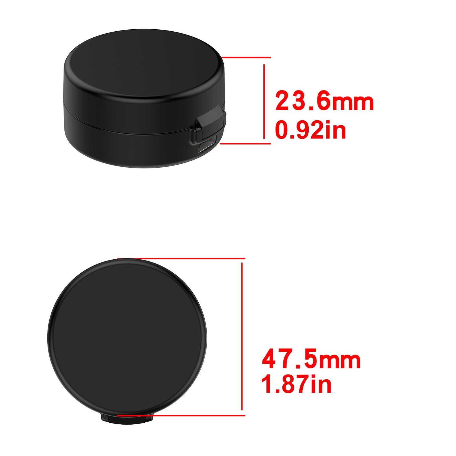 Estuche de carga compacto de viaje con cable para anillos, 4 diseños ligeros para un fácil transporte, estación portátil rápida