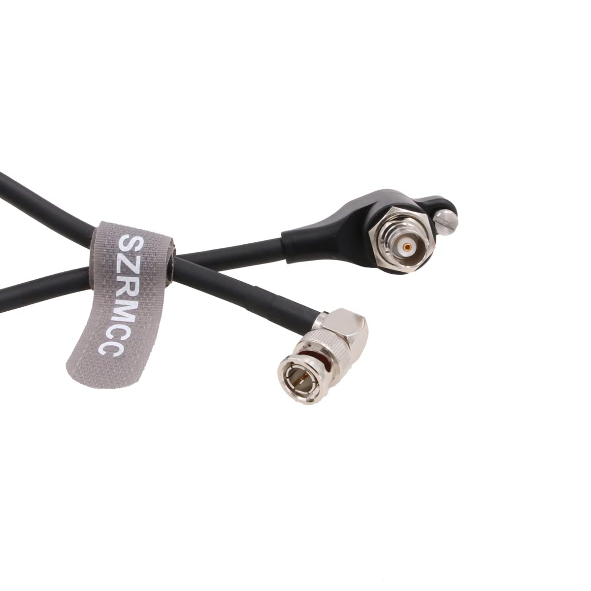 SZRMCC 12G 6G HD SDI zabezpieczenie przed przepięciem przepięciem izolacja kąt prosty BNC męski do żeński kabel wideo do kamery ARRI Alexa RED Komodo Sony-Canon (20 cm)