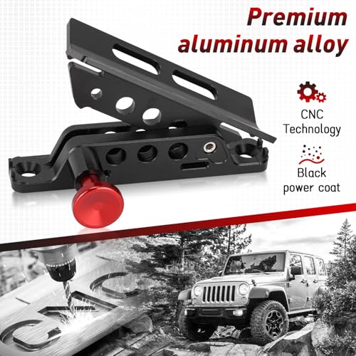Soporte universal de aluminio AUFER para extintor en Jeep Wrangler y UTV 6