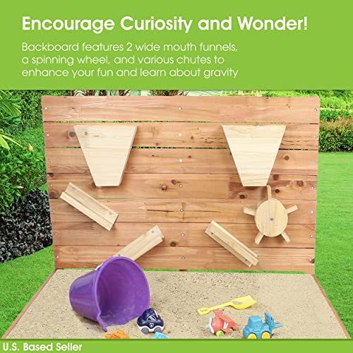 7Penn Interactive Wooden Sandbox with Funnels and Chutes #TOP30