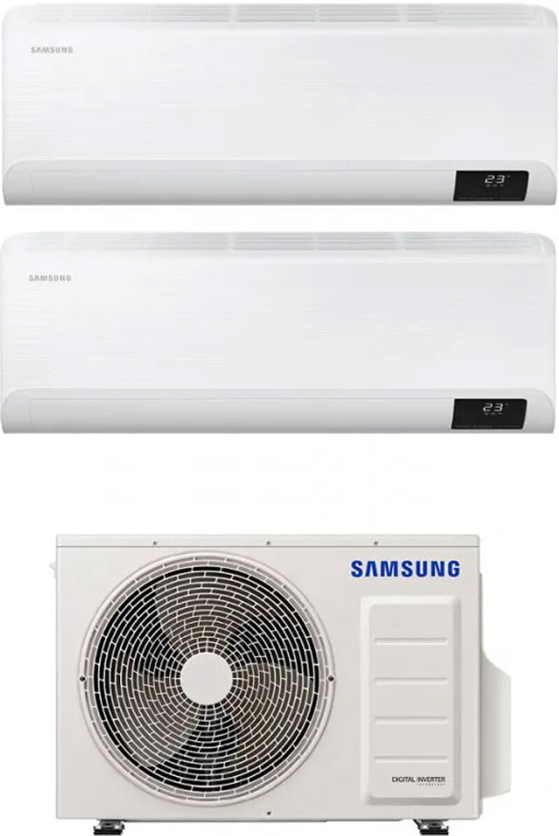 SAMSUNG CLIMATIZZATORE WINDFREE C-NEXT WIFI DUAL SPLIT AJ050TXJ2KG DUE SPLIT 9000+12000