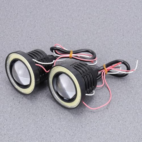 Luces de niebla LED coche 2,5 pulgadas ojos de ángel COB 30w blanco antiniebla de repuesto 6