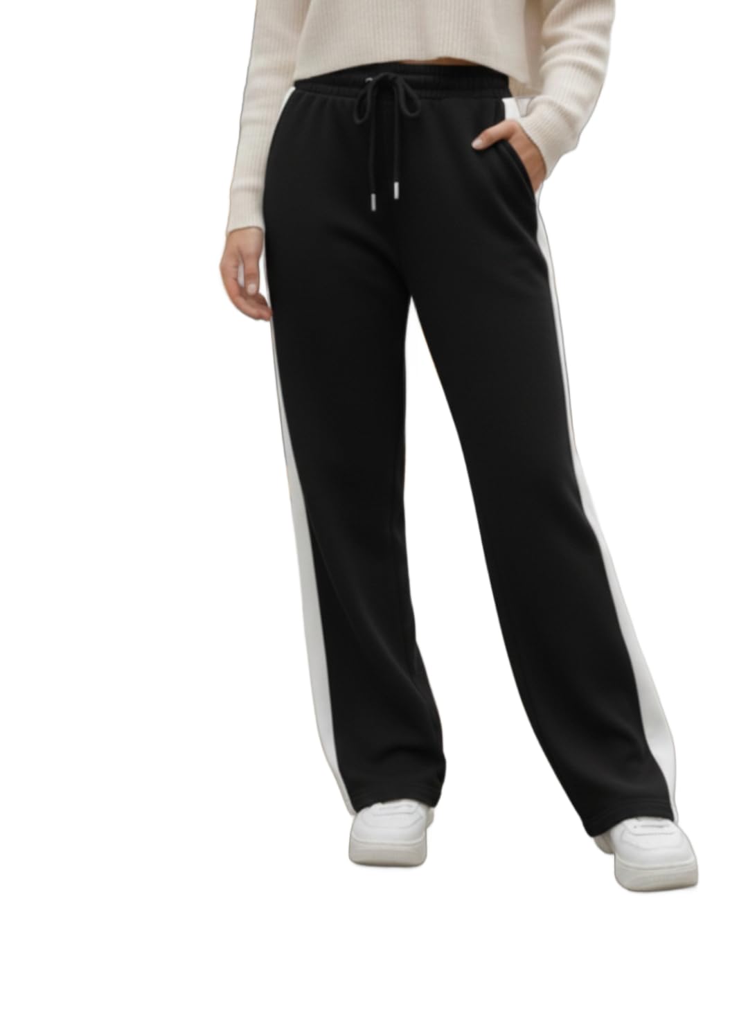 dockstreet Track Pant for Women || Baggy Fit || Track Pants || Full Elastic Jogger Track Pant ||-picture-13
