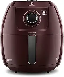Electrolux Fritadeira Elétrica sem oleo Air fryer 5L 8 receitas pré-sugeridas desligamento automatico cesto removivel 1700W EAF51 vermelho escuro 127v por Rita Lobo