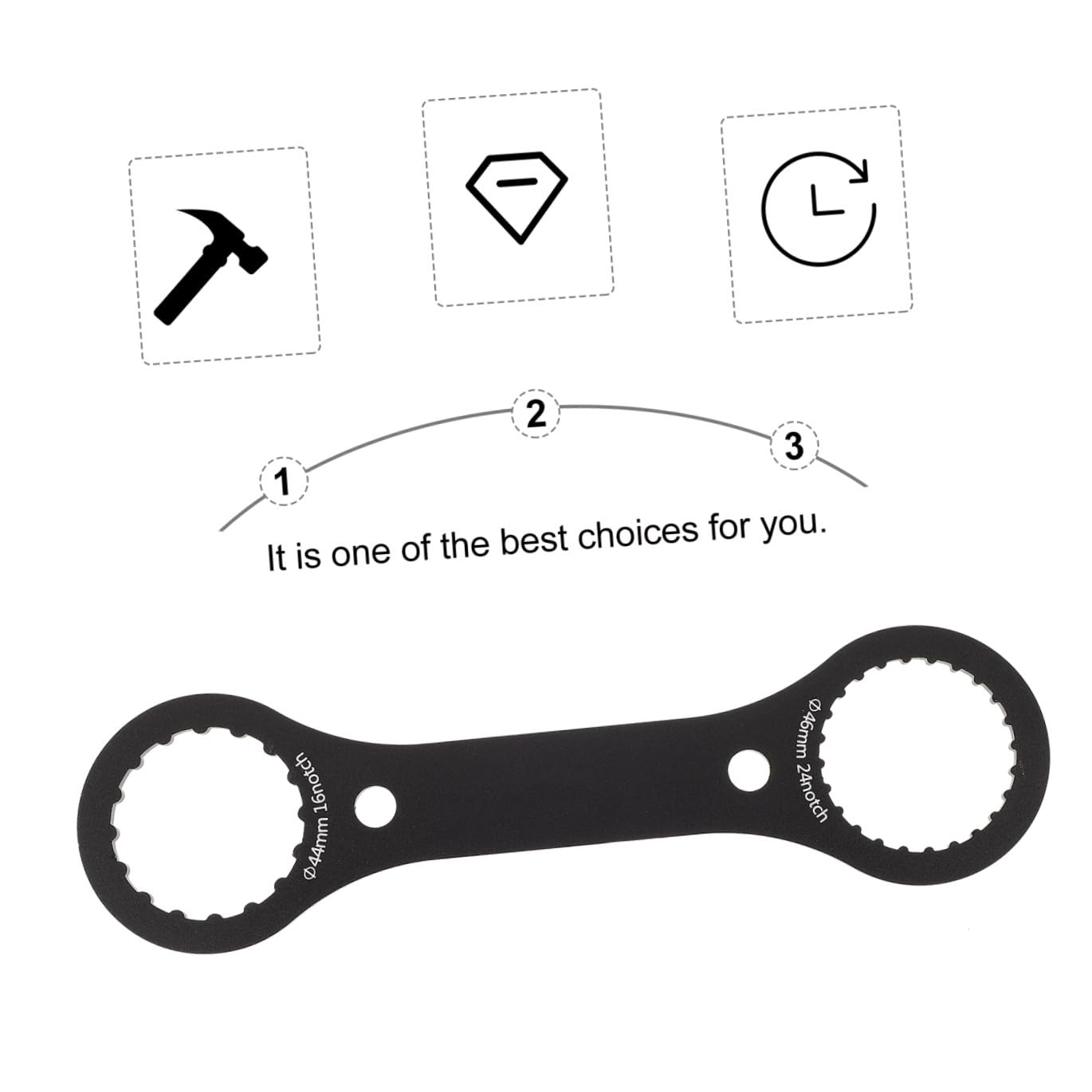 POPETPOP 4stücke Bottom Bracket Wrench Multifunktionales Fahrradwerkzeug Demontage Von Kurbelgarnituren Präzise Gefertigt Für Mountain Und Rennräder Ergonomisches Design Für Einfachen