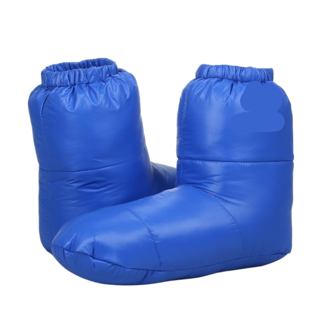 Camping Daunenstiefel Winter warme Entendaunen Hausschuhe Stiefel Home Outdoor Camping Schuhe Schuhe for Männer Frauen(Blue,M)