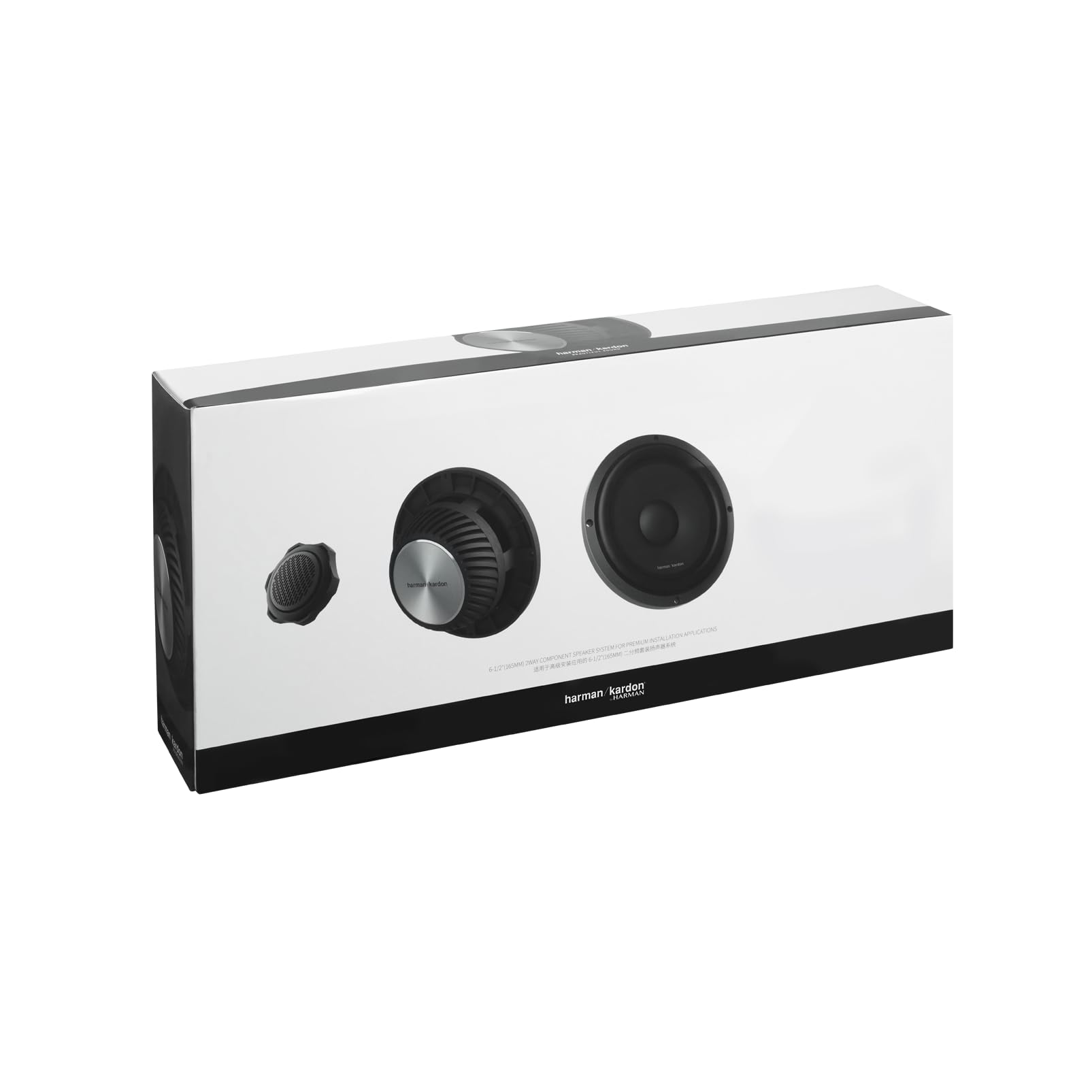 Harman Kardon Flow 601CFS 6.5 in / 16.5 cm Haut-Parleur Composant Voiture | 120 W RMS / 360 W max, 91 dB, 4 Ohm, 45 Hz-40 kHz - filtre 5.2 kHz - tweeter dôme soie - woofer polypropylène - kit premium