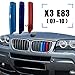 Griglia della parte anteriore della cornice strisce for BMW E46 E90 E60 E39 E36 F30 F10 F20 X5 E70 E53 G30 E91 E92 E93 E87 E83 X3 F25 X6 E71 F31 F22 F34 X1 Kühlergrill (Color : 2007 2010 X3 E83)