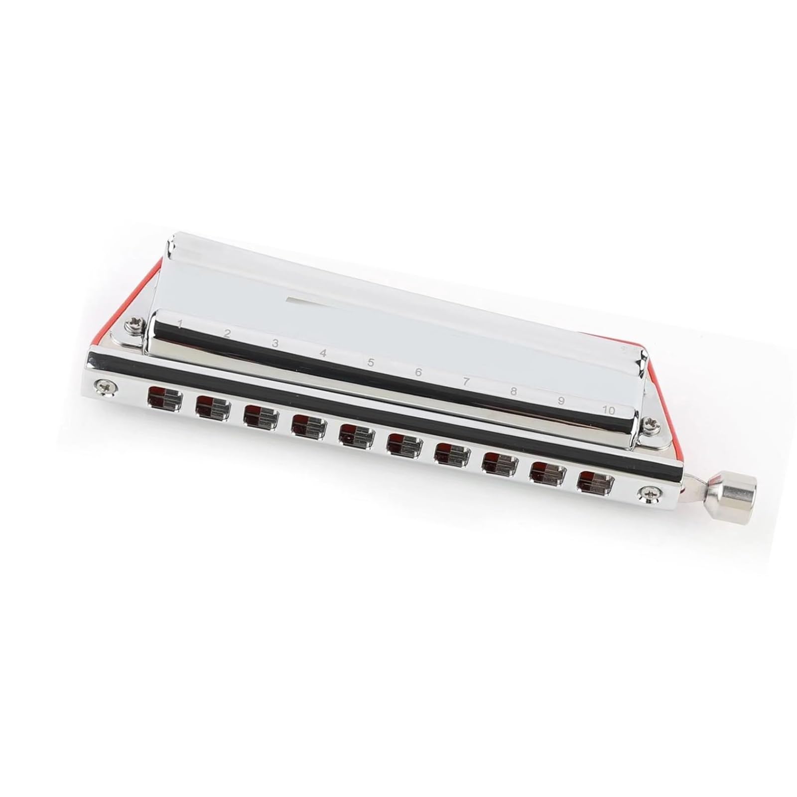 Professional Harmonica Harmonica Pour Débutant En Do Majeur 10 Trous Chromatique Sans Pistons Avec Étui