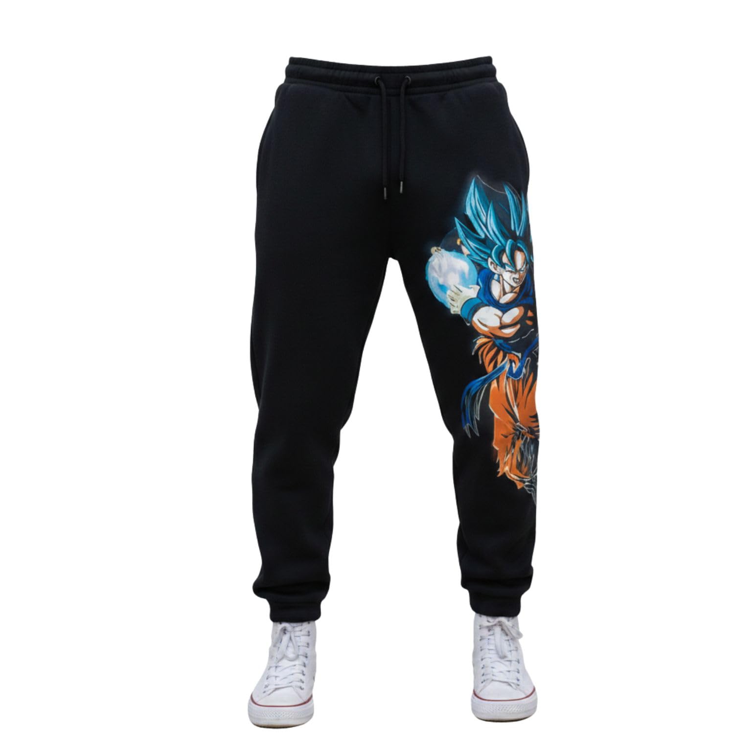 Men Printed Jogger Pants with Anime Graphic Design Cotton Blend Regular Fit Casual Track Pants-image-47