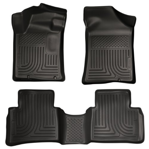 Husky Liners Weatherbeater Floor Mats | Fits 2013-2018 Nissan Altima | Front & 2nd Row, 3-pc Black - 99641