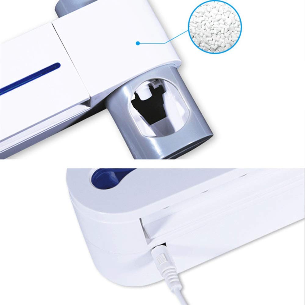 3 in 1 automatico di dentifricio Squeezer Dispenser Intelligent sterilizzatore UV luce ultravioletta Portaspazzolino Bagno Set