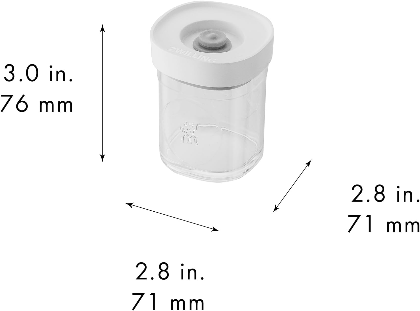 ZWILLING Fresh & Save CUBE Storage Organizer 3-pc Spice Set, Pantry Organizers and Storage, Plastic, BPA-Free Airtight Dry Food Storage Container for Storing Herbs, Dried Spices and more
