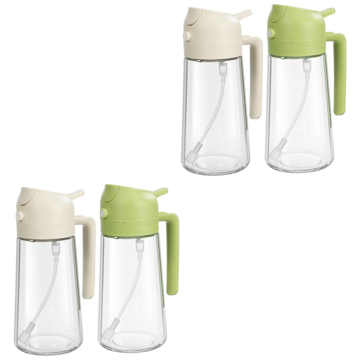 PRETYZOOM 4piezas Botellas De Para Rociador De De Dispensador De Cocina Elegante y Práctico Spray y Vertido Para Cocinar y Aderezar Ensaladas