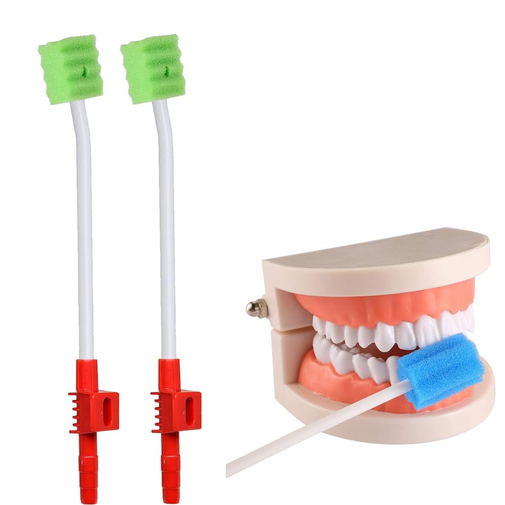 Wellgler's Oral Care Single Use Suction Swab with Oral Swab