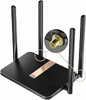 Cudy Novo Roteador Modem 4G Lte Desbloqueado Ac1200 com Slot para Cartão Sim, Malha Wifi de 1200 Mbps, Chipset Ec25-Afx Qualcomm, Antenas Celulares Removíveis, Ddns, Vpn, Lt500D