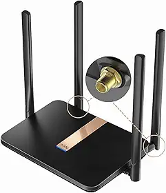 Cudy Novo Roteador Modem 4G Lte Desbloqueado Ac1200 com Slot para Cartão Sim, Malha Wifi de 1200 Mbps, Chipset Ec25-Afx Qualcomm, Antenas Celulares Removíveis, Ddns, Vpn, Lt500D