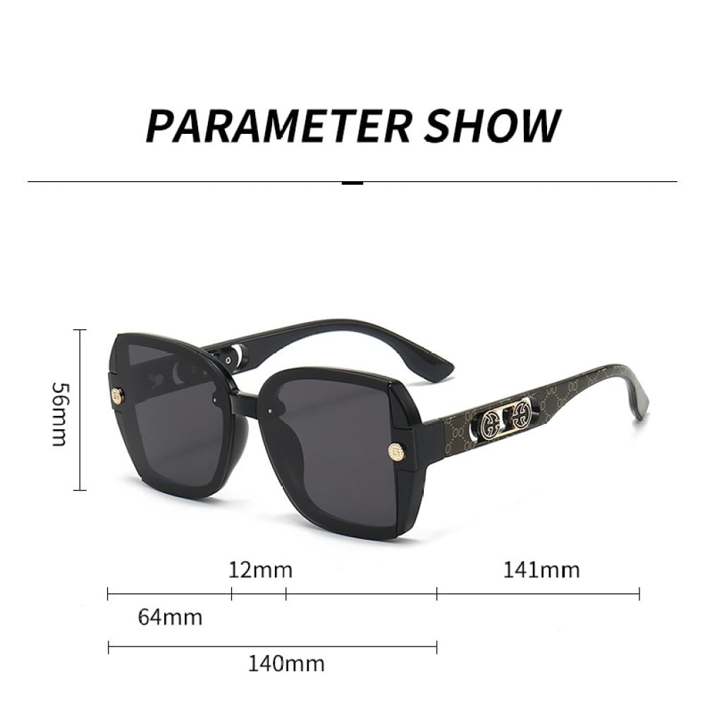 Gafas de sol cuadradas Hombres Mujeres Gafas de sol de viaje Retro UV400 Gafas de sol de moda Gafas de sol unisex