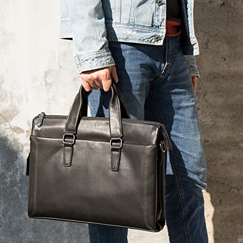 Mens Crossbody Messenger Bags Men's Briefcase Business Leather Handbag Crossbody Bag for Work Business3