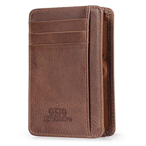 Genuine Leather Wallet Cardholder Bank Cards, Money, Driver's License - Unisex