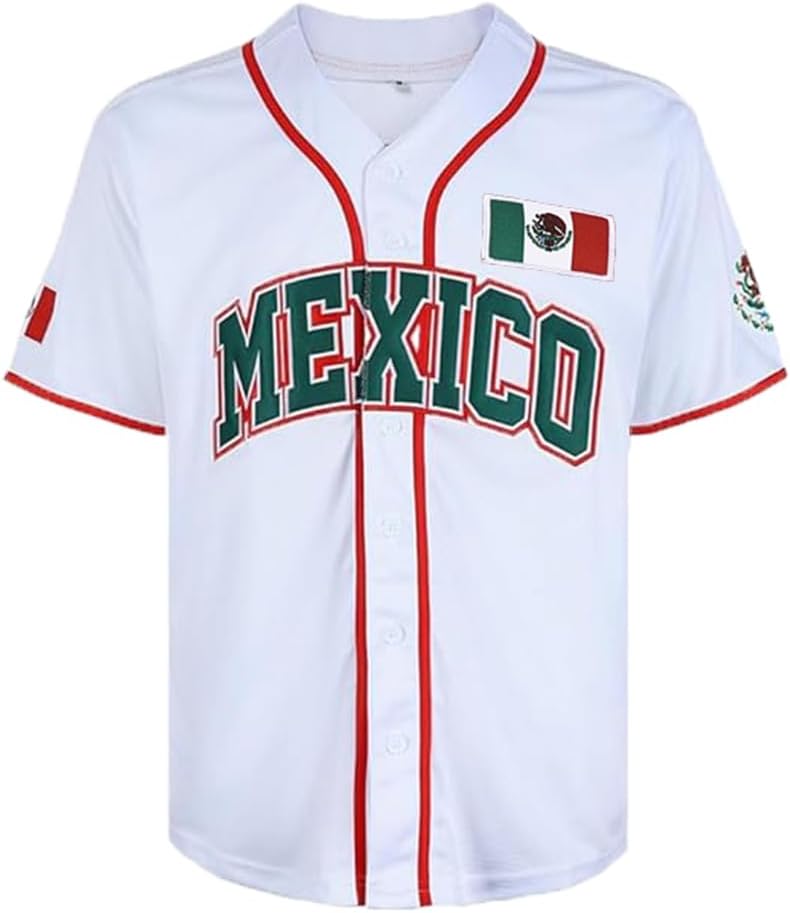 Men's Mexico Jersey #34#7 Stitched Baseball Uniform with Mexican Flag Sports Jerseys Shirts - Image 6