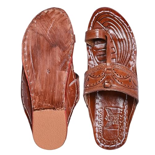 Image of Kolhapuri Chappal for Men|Kolhapuri Slippers for Men|Kolhapuri Shoes for Men|Leather Slippers for Men|Wedding Slippers for Men-A1