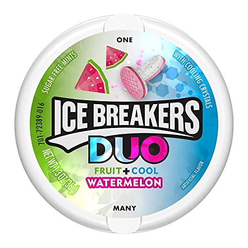 Image of Ice Breakers Duo Fruit + Cool Mints, Watermelon, 42 Gram