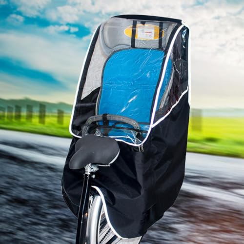 Cubierta de lluvia para asiento de bicicleta infantil universal e impermeable para niños 2