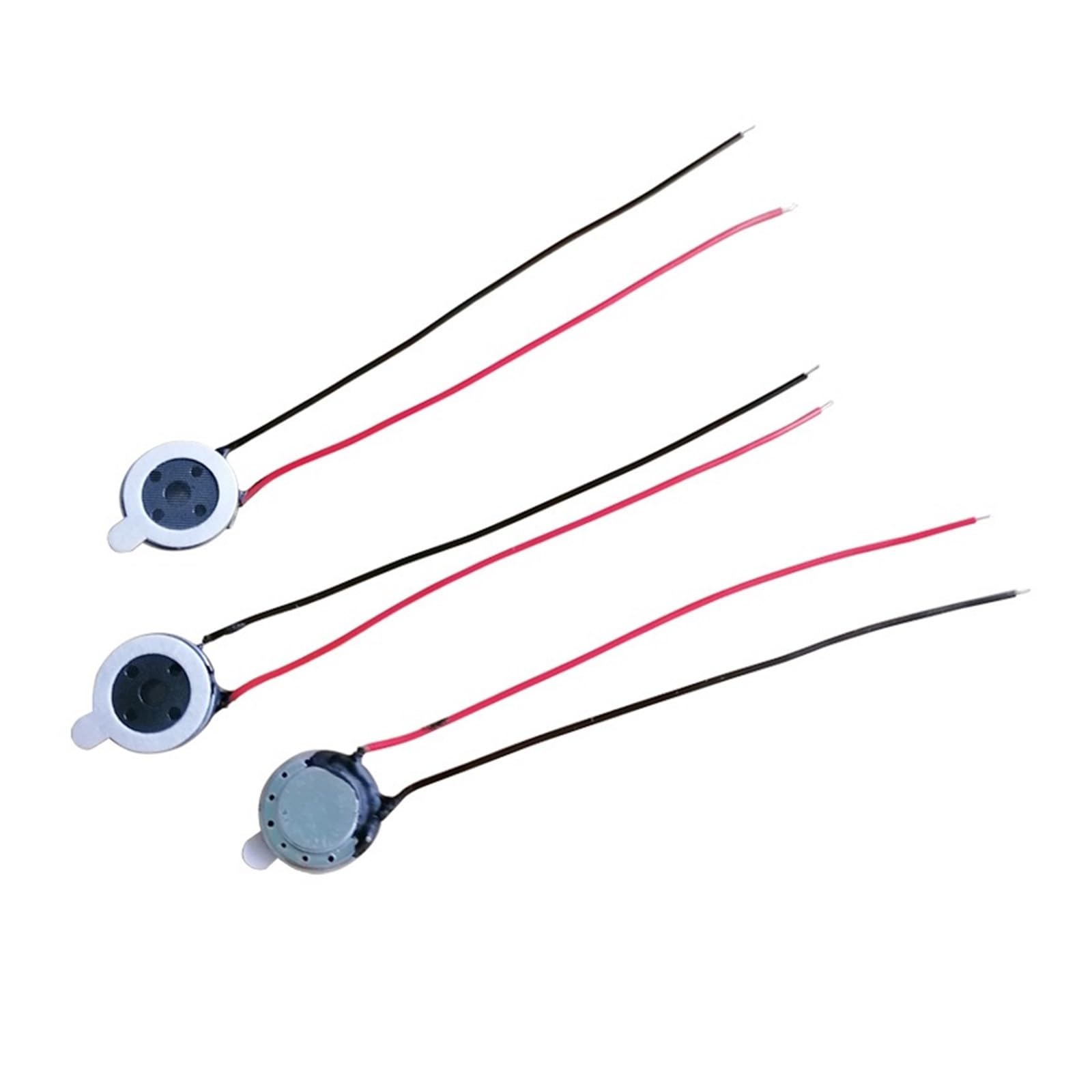 eufeifeiegds Głośnik akustyczny F10 10 mm okrągły do tabletu, telefonu, MP3, 1 W, 8 omów, grubość 3,5 mm, z przewodami, akcesoria audio DIY(100pcs 10mm speaker)